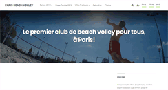 Desktop Screenshot of paris-beach-volley.com