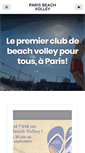 Mobile Screenshot of paris-beach-volley.com